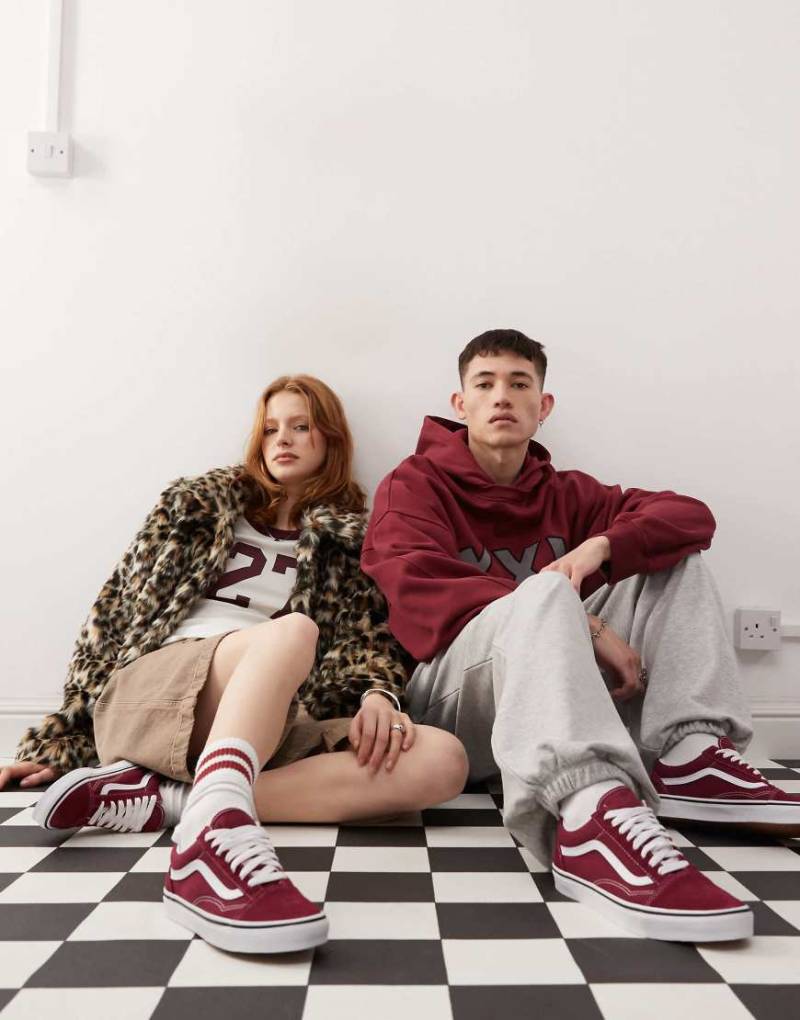 Vans - Old Skool Colour Theory - Sneaker in Burgunderrot-Rosa von Vans