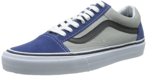 Vans Old Skool Damen-Turnschuhe, knöchelfrei, Blau - Wildleder-Leinwand in Blau - Größe: 35 EU von Vans