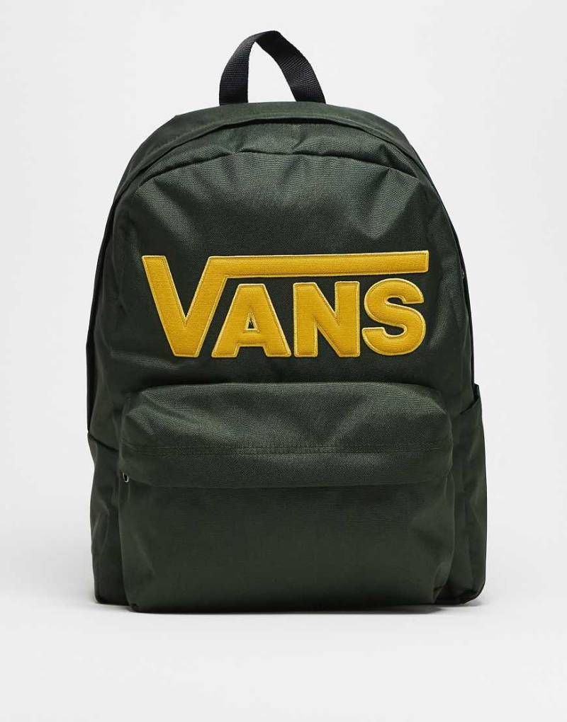 Vans - Old Skool Drop V - Rucksack in getrocknetem Seetang-Grün von Vans
