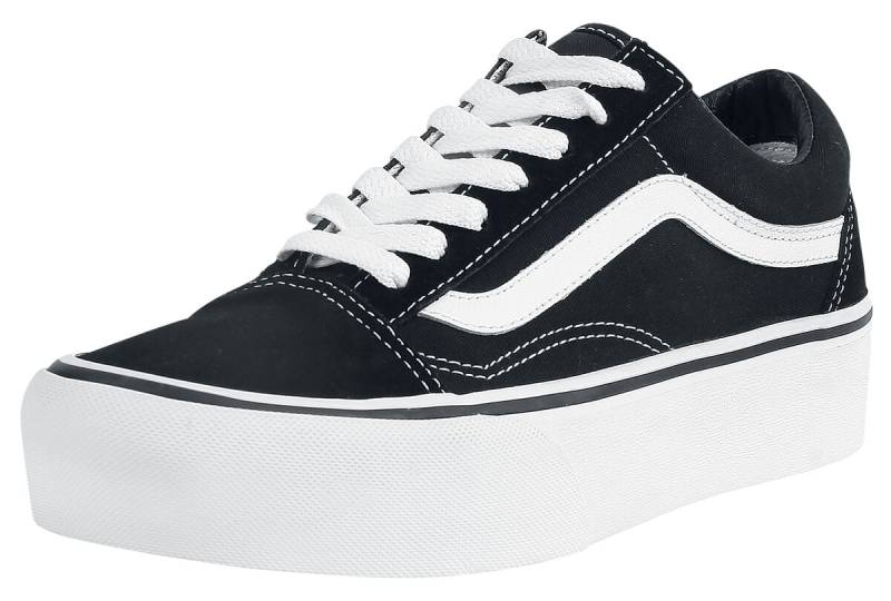 Vans Old Skool Platform Creepers schwarz weiß in EU37 von Vans