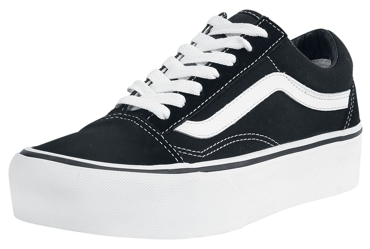 Vans Old Skool Platform Creepers schwarz weiß in EU40 von Vans