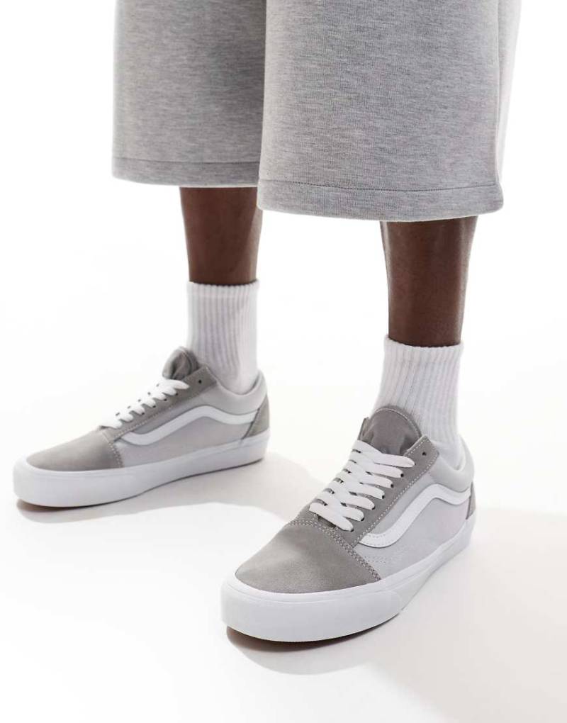 Vans - Old Skool - Sneaker aus Canvas-Wildledermix in Grau von Vans