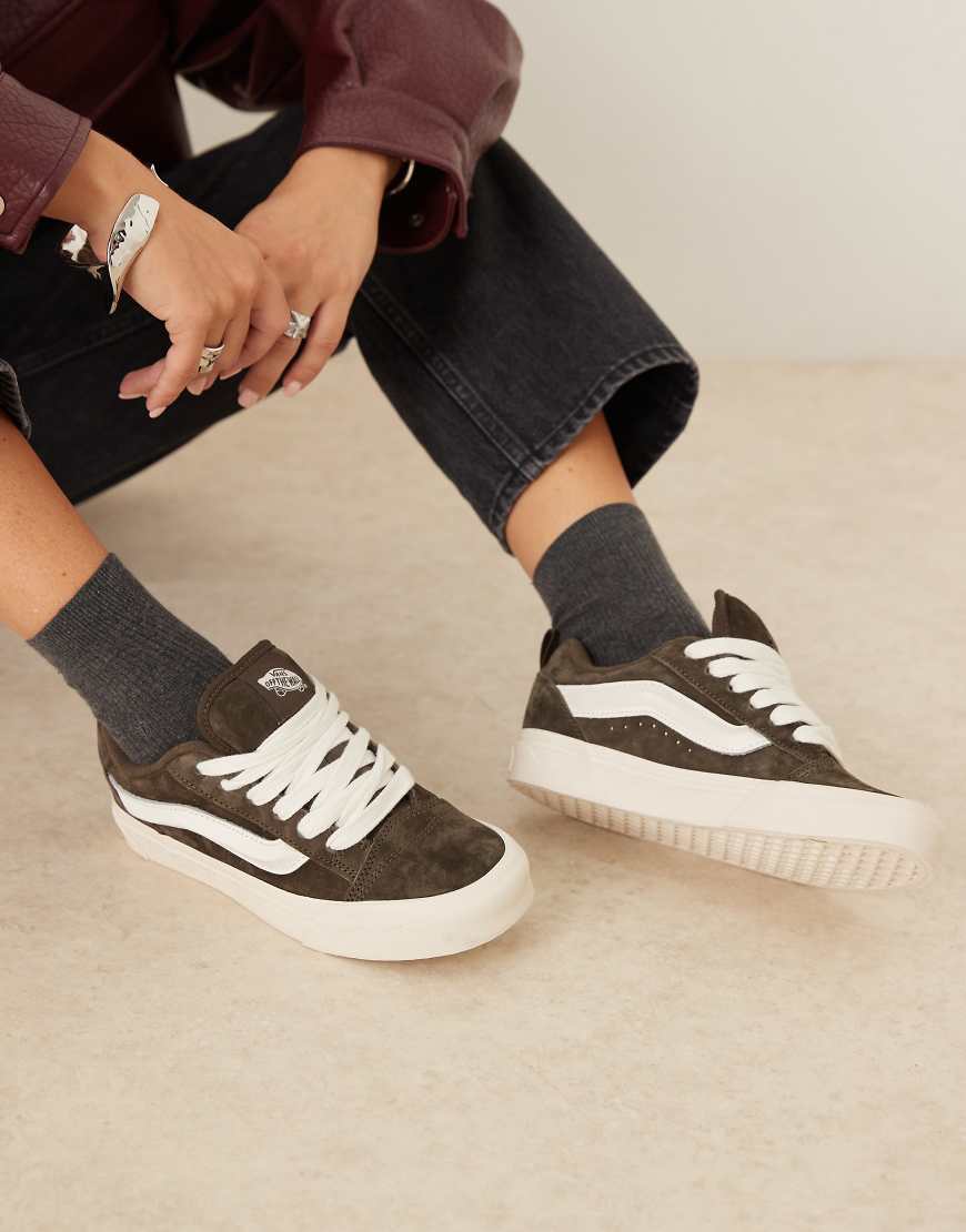 Vans - Old Skool - Sneaker in Dunkelbraun aus Schweinswildleder-Brown von Vans