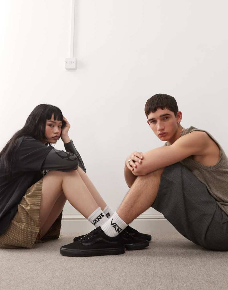 Vans - Old Skool - Sneaker in dreierlei Schwarz von Vans