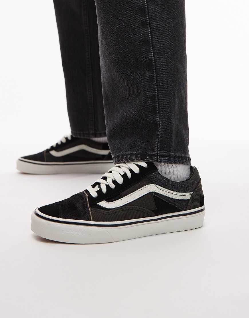 Vans - Old Skool - Sneaker mit Patchwork-Design in Schwarz und Grau von Vans