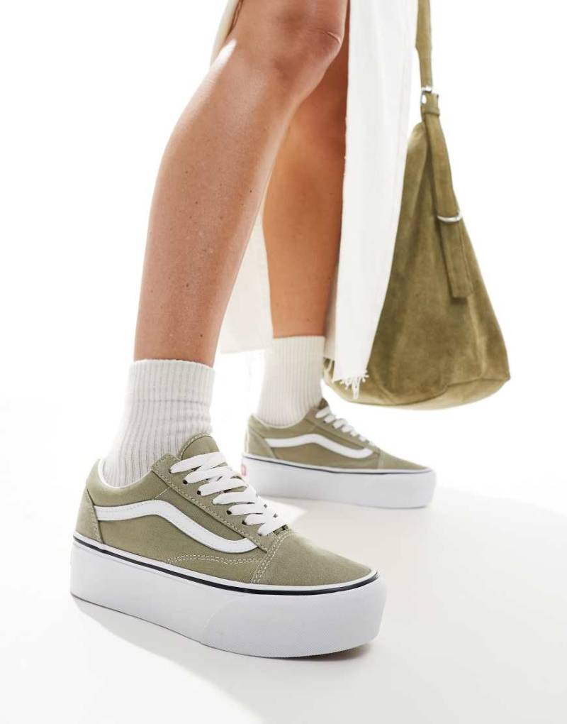 Vans - Old Skool Stackform - Sneaker in Hellbraun von Vans