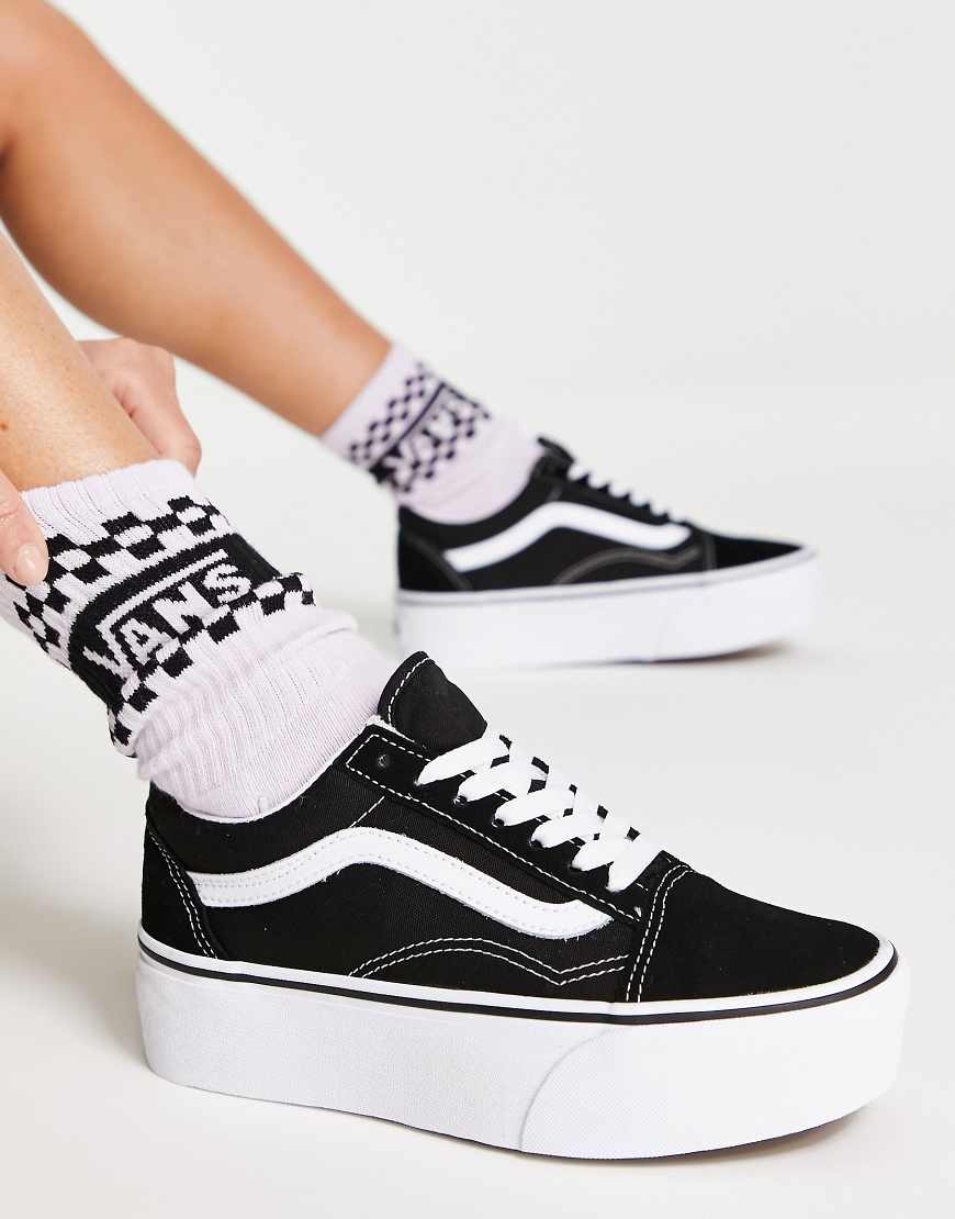 Vans - Old Skool Stackform - Sneaker in Schwarz und Weiß von Vans