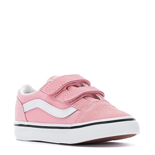 Vans Old Skool V Core Unisex-Kinder (Kleinkind), Weiß, Rosa, 6 Toddler von Vans