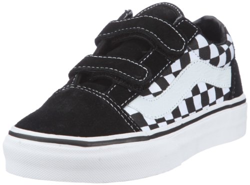 Vans Old Skool V VD3Z5GU, Unisex - Kinder Sneaker, Schwarz (Checkerboard Black/True White), EU 31 (US 13.5) von Vans