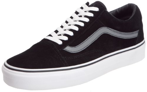 Vans Old Skool VKW66D9, Unisex - Erwachsene Klassische Sneakers, Schwarz ((Suede) Black/Steel Grey), EU 43 (US 10) von Vans