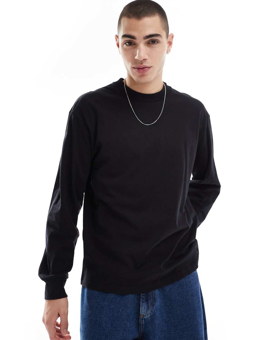 Vans Original - Langärmliges T-Shirt in Schwarz mit normalem Schnitt Vans Original - Langärmliges T-Shirt in Schwarz mit normalem Schnitt von Vans