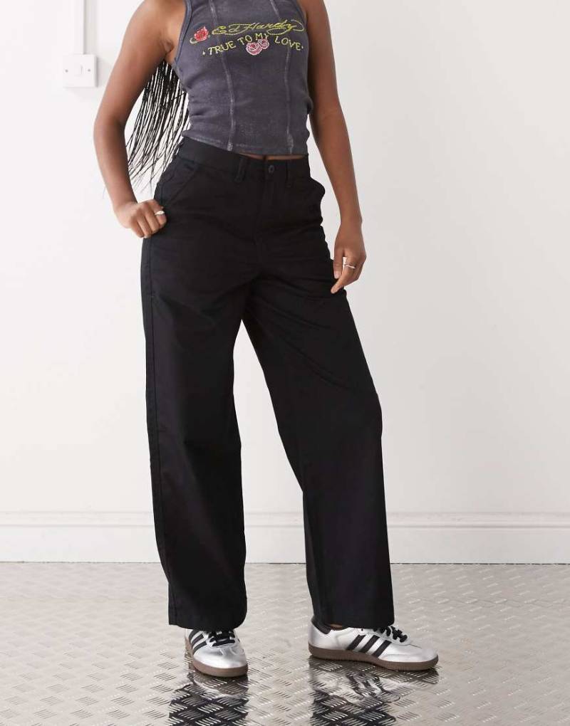 Vans Palmer - Chinohose in Schwarz mit weitem Bein von Vans