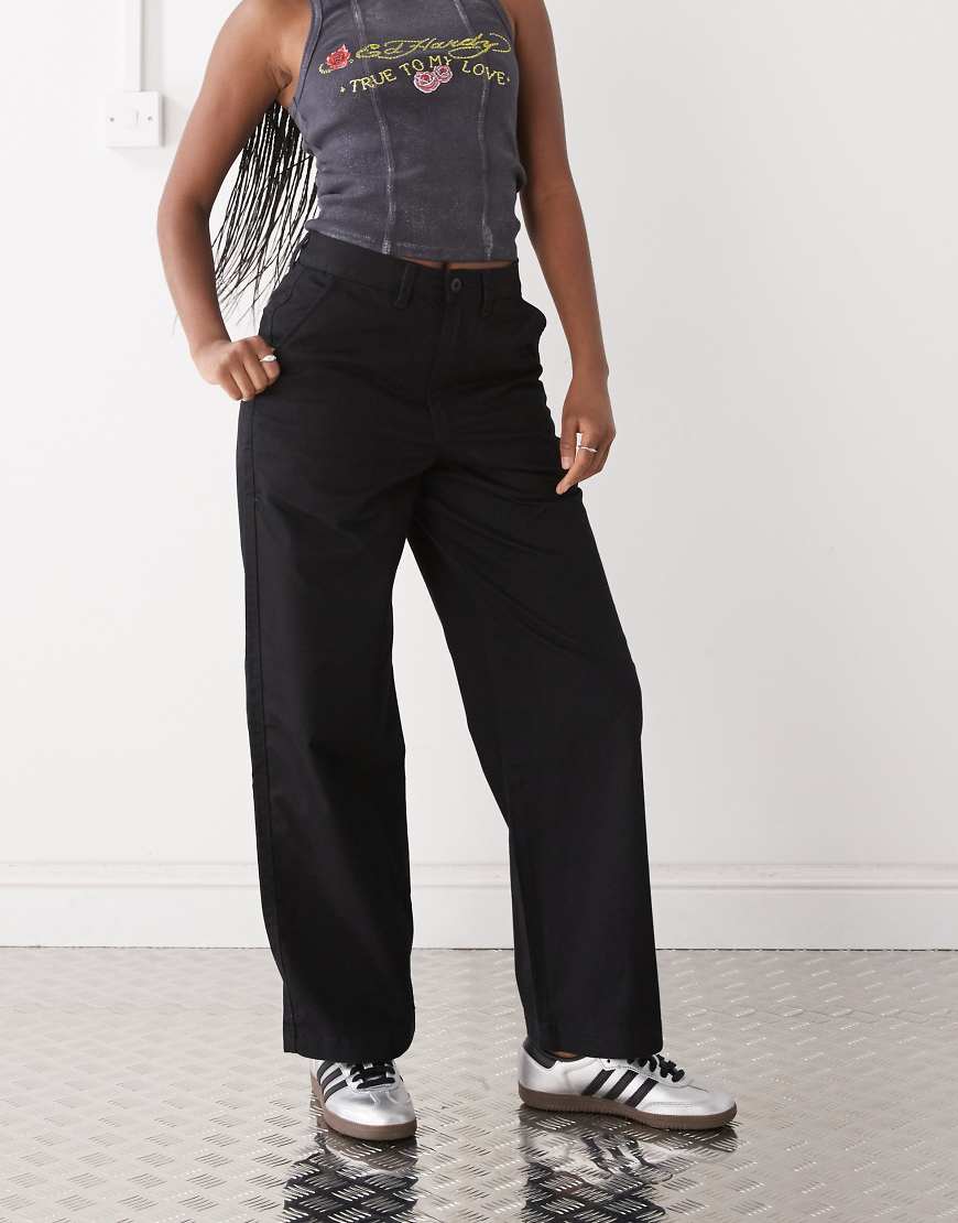 Vans Palmer - Chinohose in Schwarz mit weitem Bein von Vans