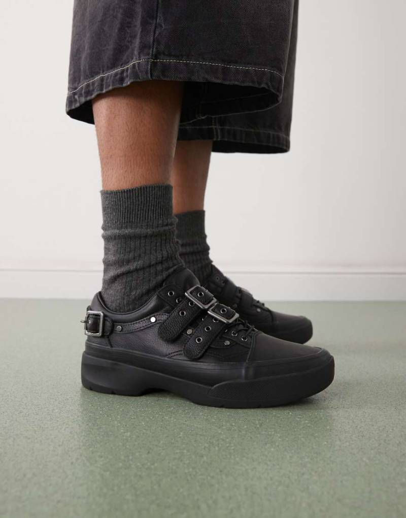 Vans - Premium Old Skool - Schuhe in Schwarz mit Schnalle von Vans