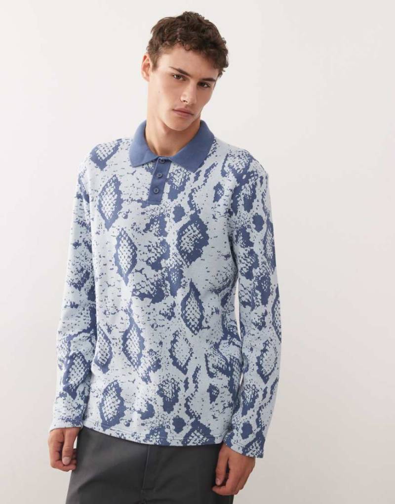 Vans - Raw Instinct Hoodielo - Oberteil in der Farbe Morning Sky-Blau von Vans