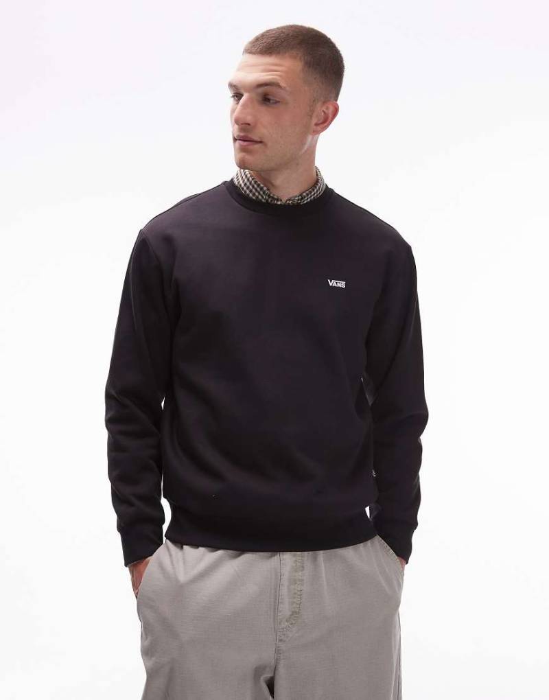 Vans - Regular Fit Sweatshirt in Schwarz mit Logo auf der linken Brust von Vans