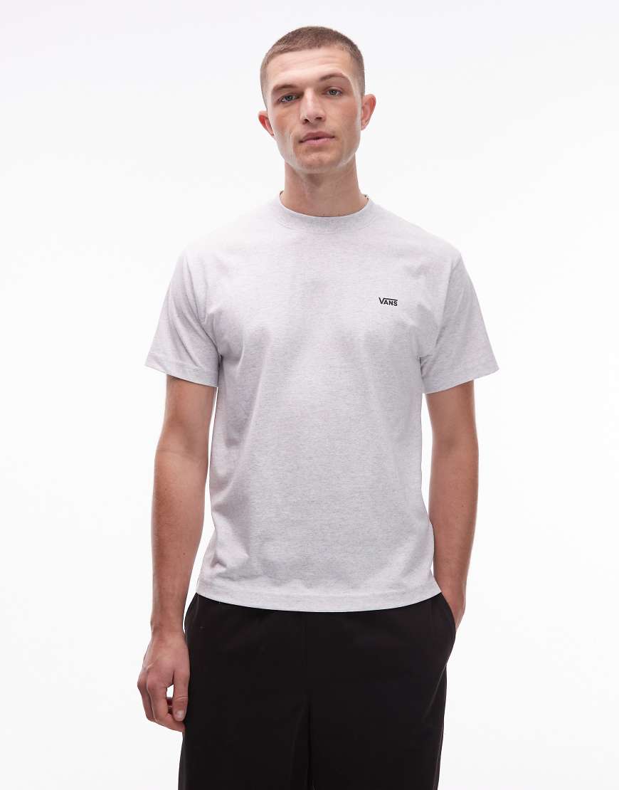 Vans - Regular-Fit-T-Shirt in Hellgrau mit Logo links an der Brust von Vans