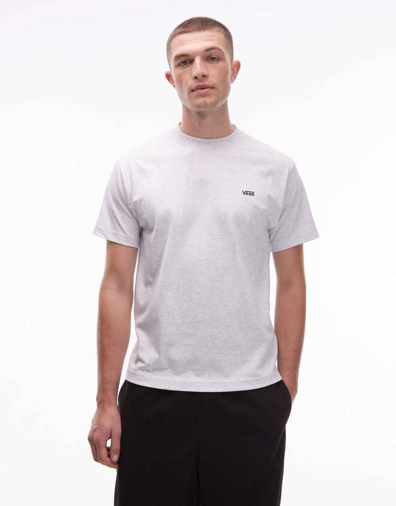 Vans - Regular-Fit-T-Shirt in Hellgrau mit Logo links an der Brust von Vans