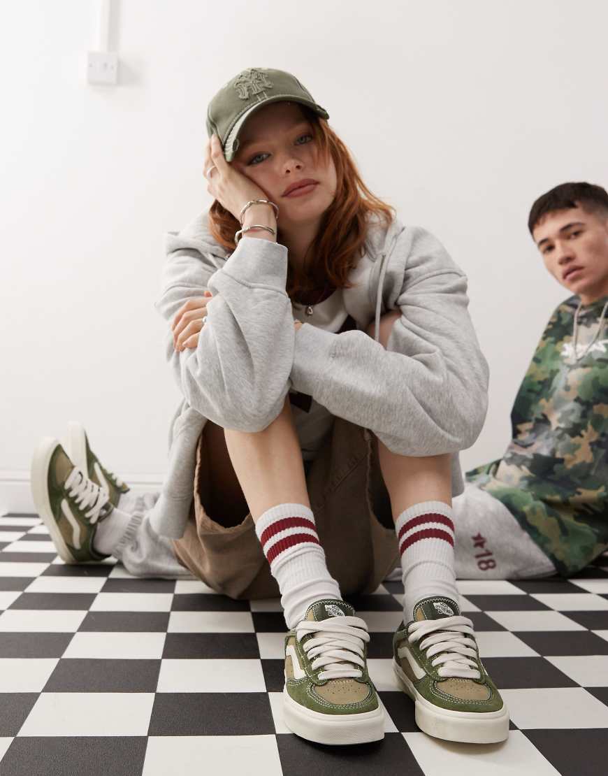 Vans - Rowley Classic - Sneaker aus Wildleder in zwei Grüntönen von Vans
