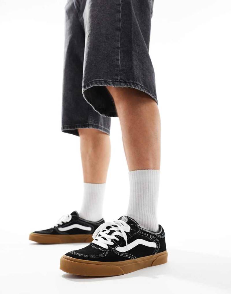 Vans - Rowley - Sneaker in Schwarz und Weiß mit Gummisohle von Vans