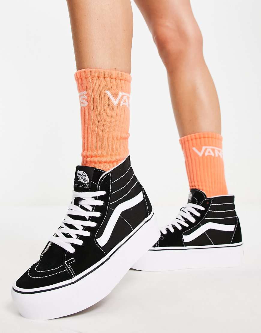 Vans - SK8-Hi Tapered Stackform - Sneaker in Schwarz und Weiß von Vans