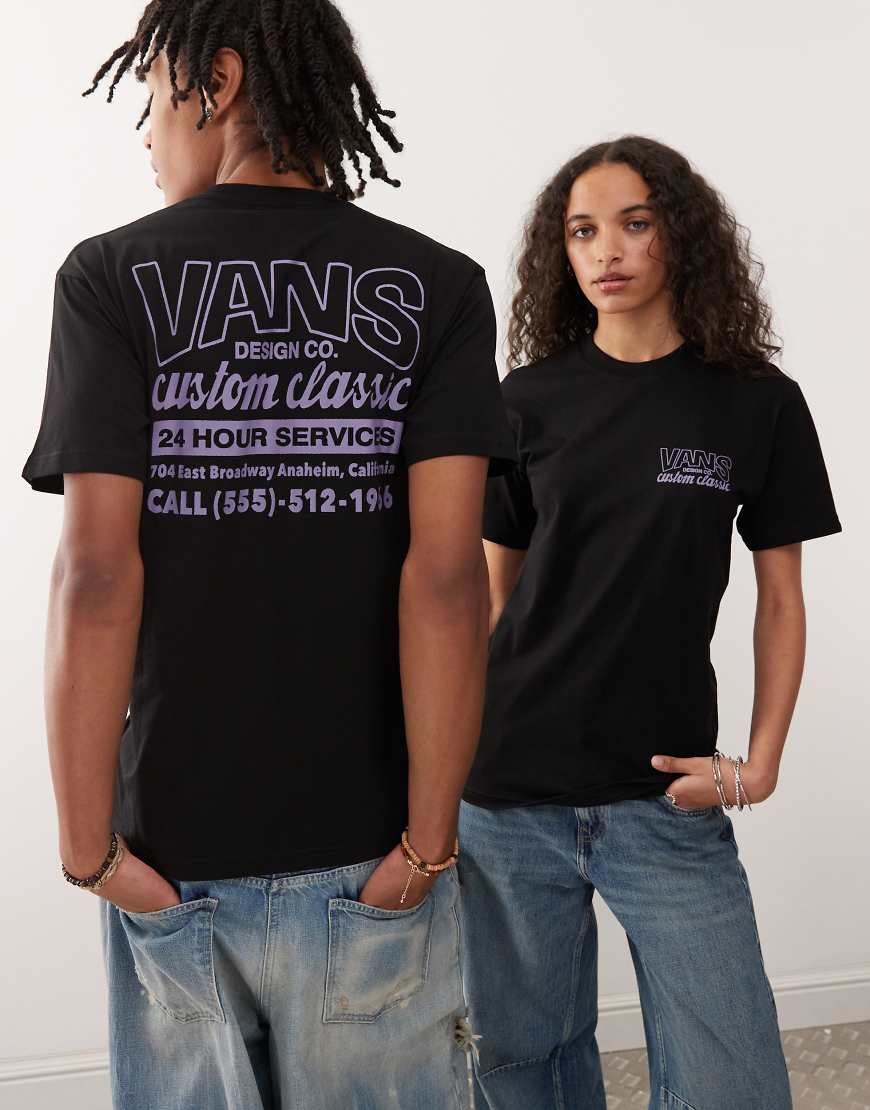 Vans - Shop Front - T-Shirt in Schwarz mit Rückenprint Vans - Shop Front - T-Shirt in Schwarz mit Rückenprint von Vans