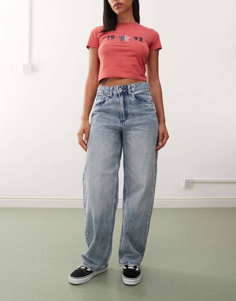 Vans - Sirelle 5 Hoodiecket - Bodenlange Hose in Towel-Waschung-Blau von Vans