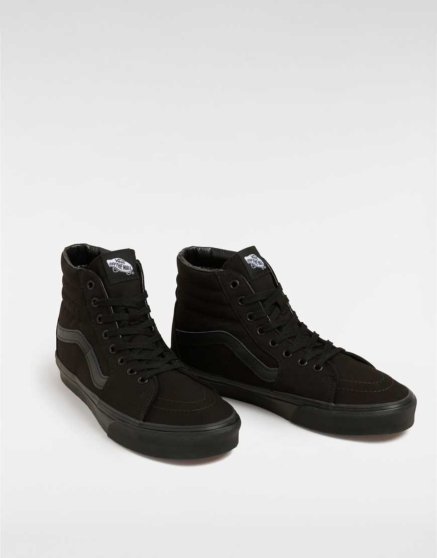 Vans - Sk8-Hi - Knöchelhohe Sneaker in dreifachem Schwarz von Vans