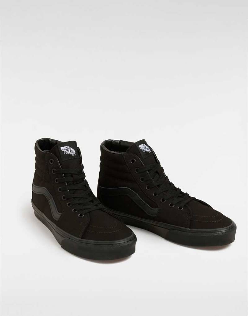 Vans - Sk8-Hi - Knöchelhohe Sneaker in dreifachem Schwarz von Vans