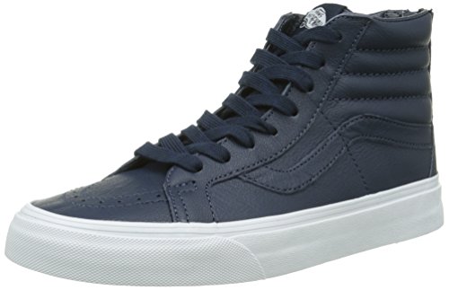 Vans Sk8-hi Reissue Zip, Unisex-Erwachsene Hohe Sneakers, Blau (Premium Leather/Dress Blues/True White), 44.5 EU von Vans
