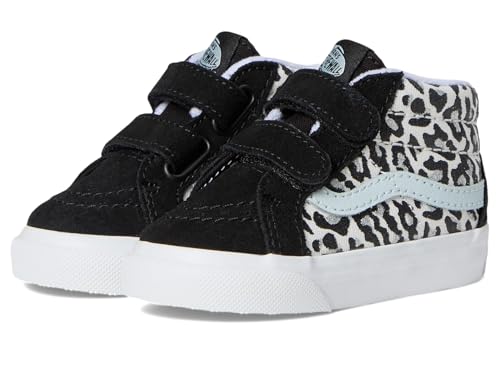 Vans Sk8-mid Reissue V Unisex-Sneaker für Kleinkinder, Leopard, Glitzer, Pastellblau, 14.0 cm von Vans