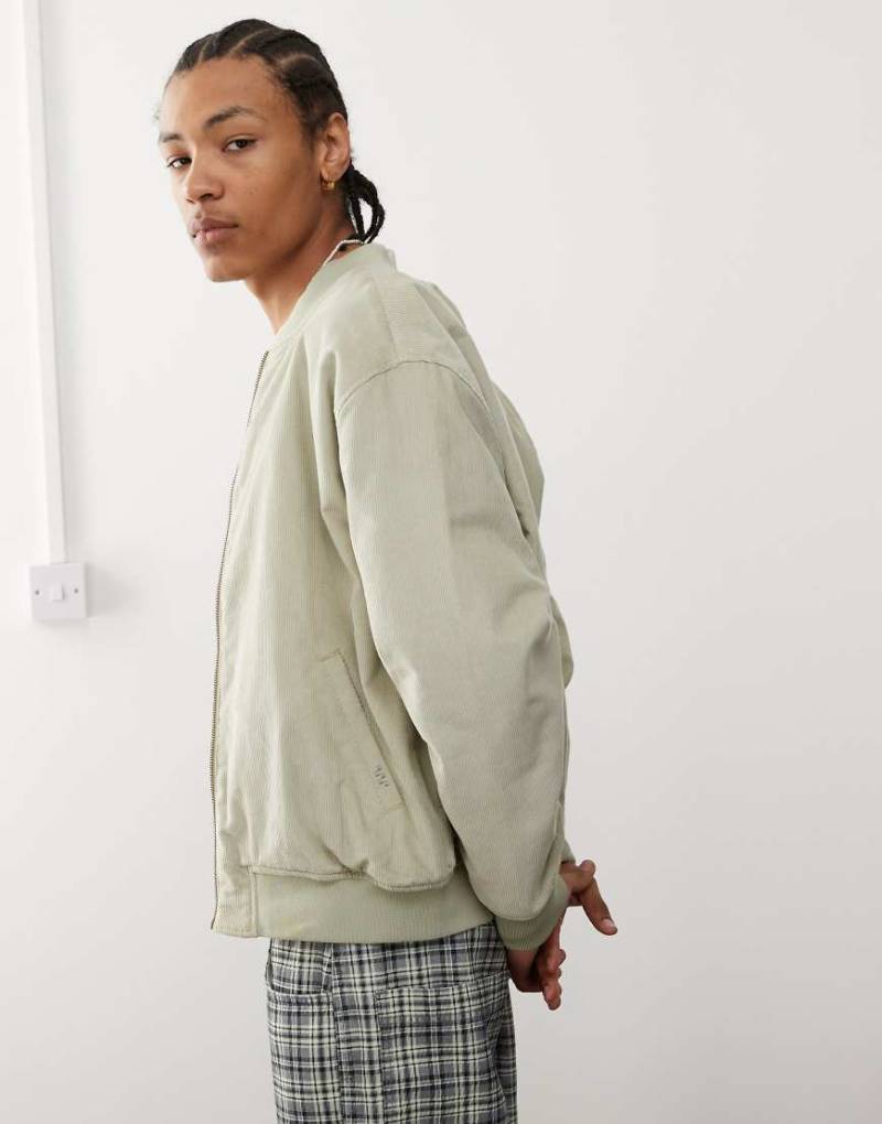 Vans - Skater-Bomberjacke aus Cord in Hellbraun von Vans