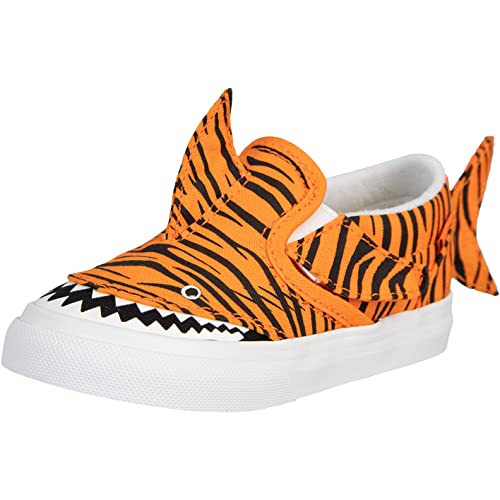 Vans Slip-On V Tiger Shark Sneaker Kinder (orange, Numeric_25) von Vans