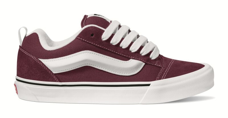 Vans Sneaker - Knu Skool Color Theory - EU42 bis EU47 - für Männer - Größe EU45 - weinrot von Vans
