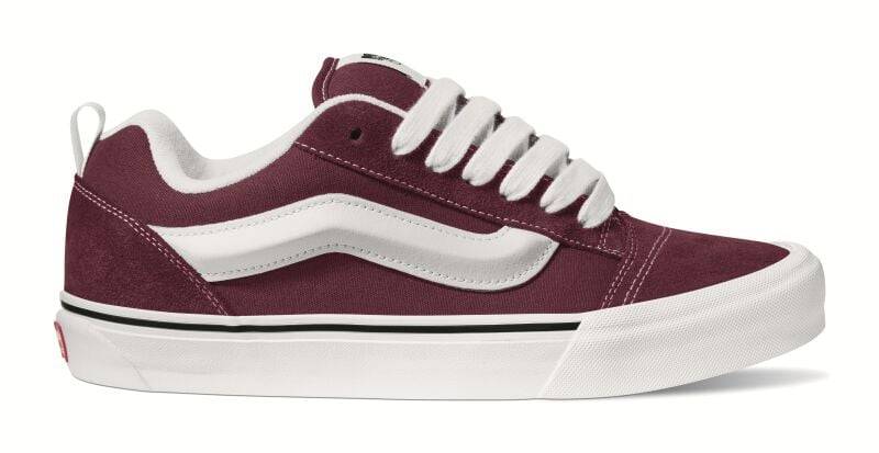 Vans Sneaker - Knu Skool Color Theory - EU42 bis EU47 - für Männer - Größe EU45 - weinrot von Vans