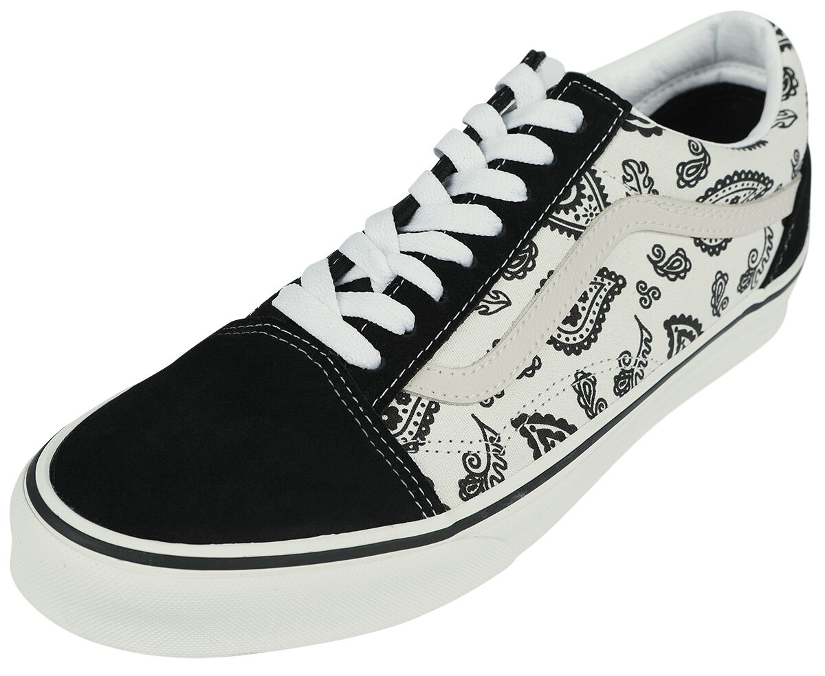 Vans Sneaker - Old Skool Primavera Paisley - EU41 bis EU47 - für Männer - Größe EU41 - schwarz/altweiß von Vans