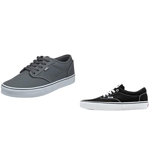 Vans Herren Atwood Sneaker, (Canvas) Pewter/White, 44.5 EU Doheny Schwarz ((Canvas) Black/White 187), von Vans