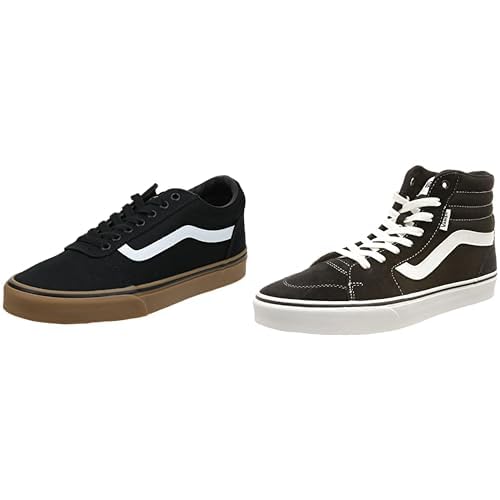 Vans Herren Ward Sneaker, (Canvas) Black/Gum, 47 EU Doheny Schwarz ((Canvas) Black/White 187), 46 von Vans