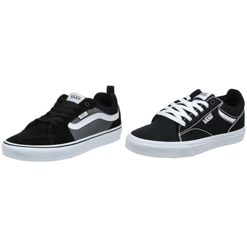 Vans Herren Filmore Sneaker, Schwarz ((Suede Canvas) Black/Pewter T2J), 42 EU Damen Ward Platform (Canvas) 42.5 von Vans