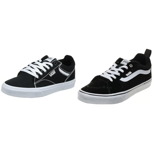 Vans Herren Filmore Sneaker, Schwarz (Suede/Canvas), 43 EU Seldan ((Canvas) Black/White 187), von Vans