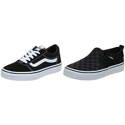 Vans Unisex Kinder Ward Sneaker, Schwarz Suede Canvas Black White Iju, 39 EU Herren Filmore Hi (Suede/Canvas) 47 von Vans