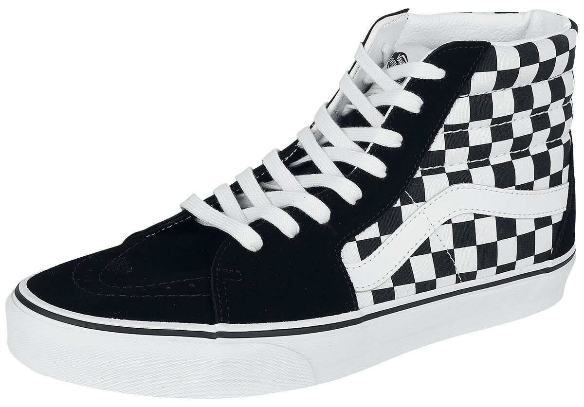 Vans Sneaker high - SK8-Hi Checkerboard - EU37 bis EU47 - Größe EU39 - schwarz/weiß von Vans