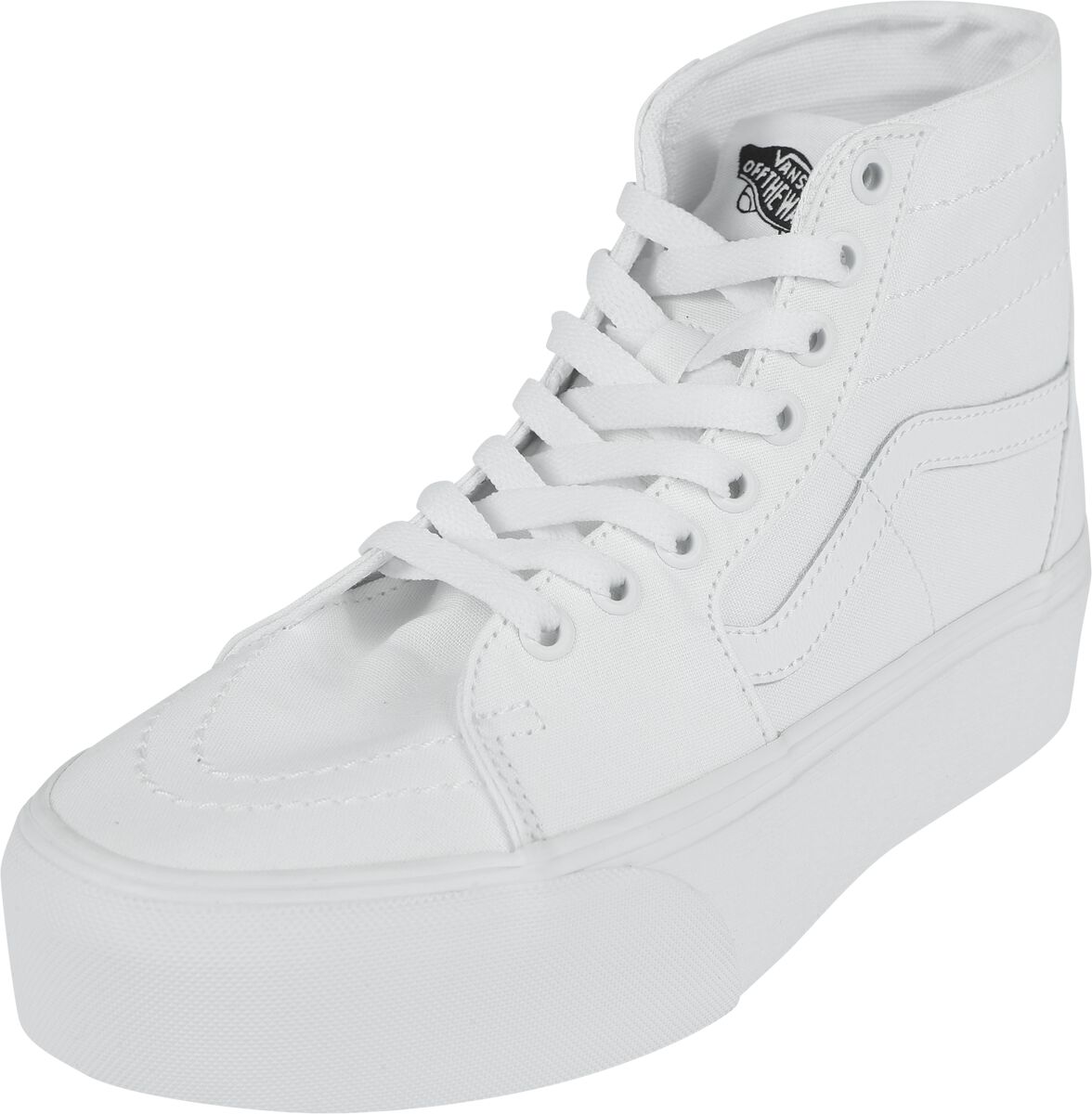 Vans Sneaker high - SK8-Hi Tapered Stackform Canvas True White - EU37 bis EU41 - für Damen - Größe EU39 - weiß von Vans