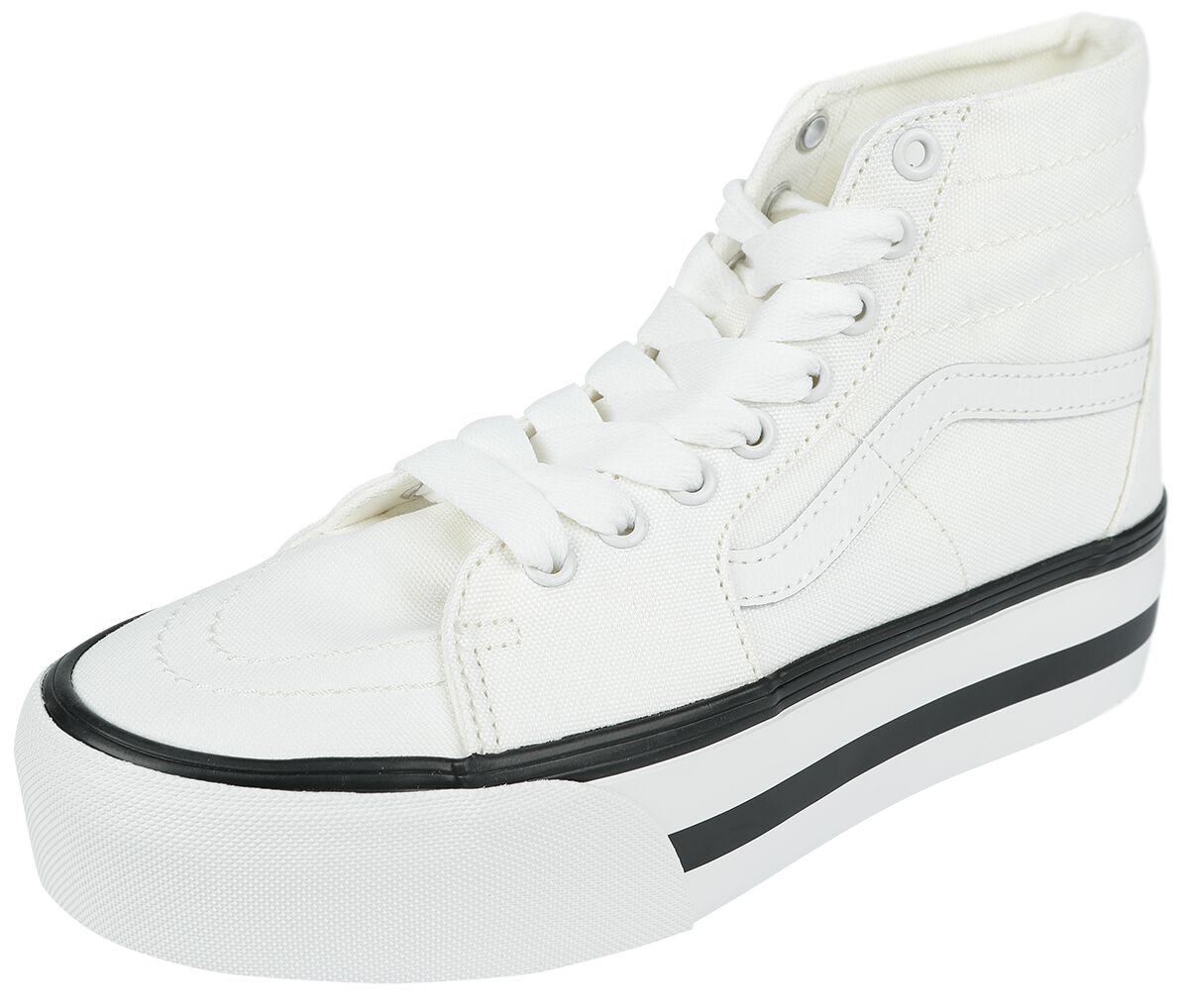 Vans Sneaker high - SK8-Hi Tapered Stackform Smarten Up - EU37 bis EU41 - für Damen - Größe EU39 - weiß von Vans