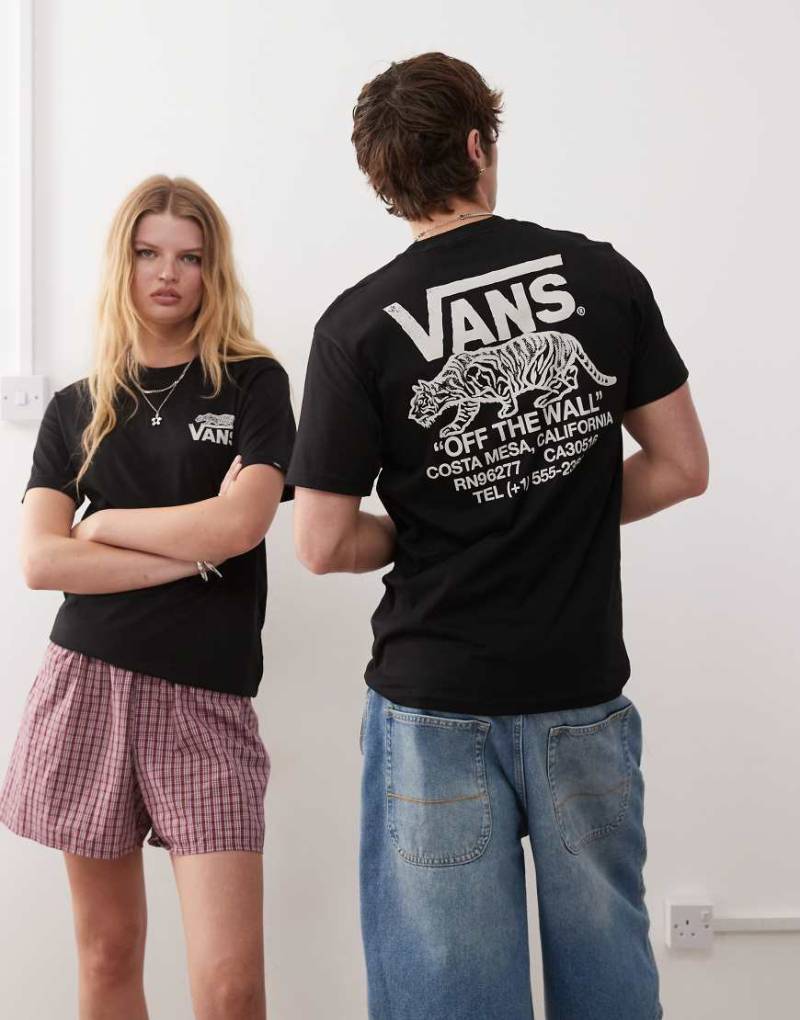 Vans - Sneaky - T-Shirt in Schwarz mit Grafikprint auf der Rückseite von Vans