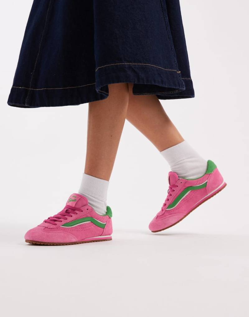 Vans - Super Lowpro - Sneaker in Pink Fizz/leuchtendem Grün-Rosa von Vans