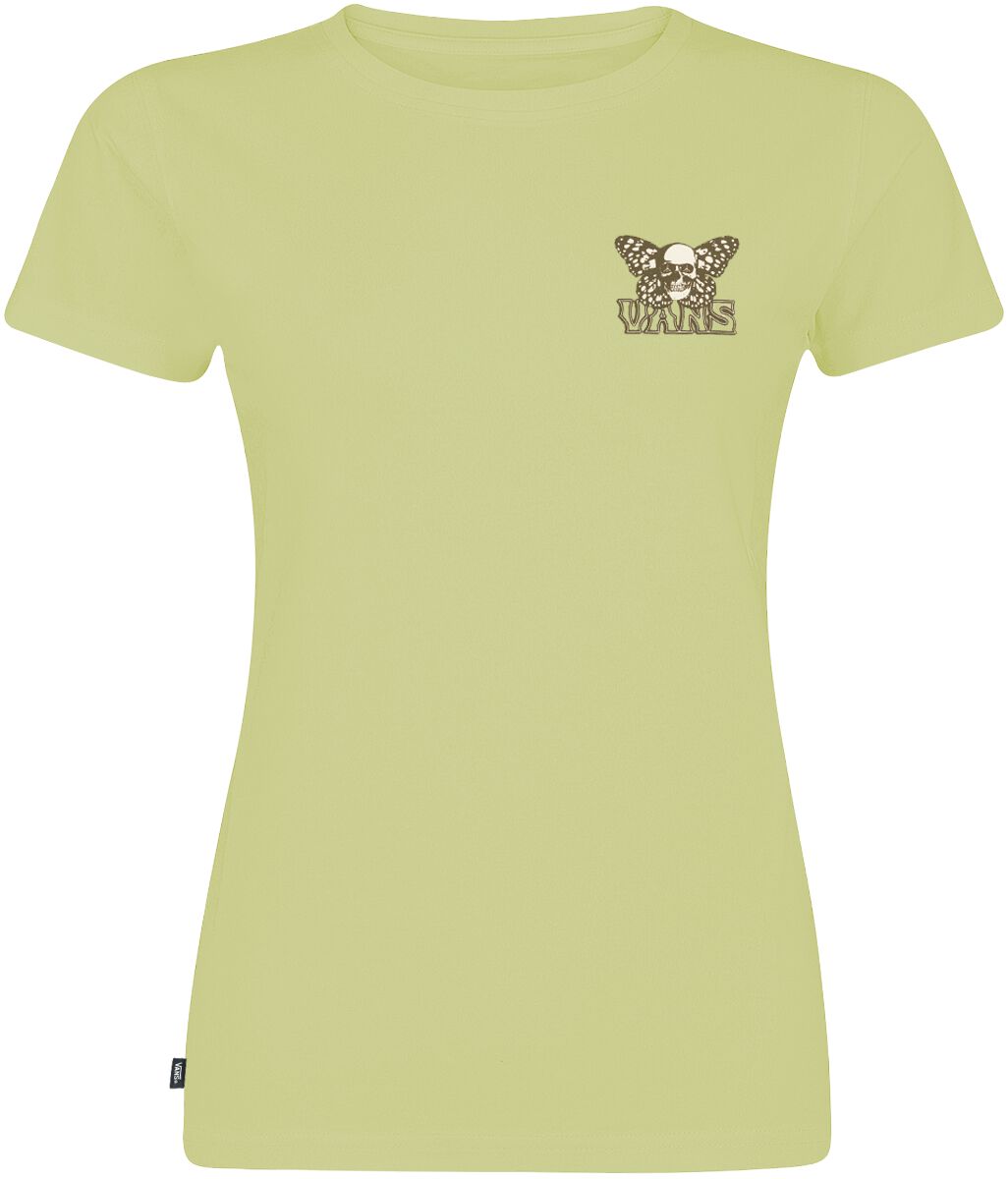 Vans T-Shirt - Skullfly Crew Music Academy Winter Pear - XS bis XL - für Damen - Größe M - oliv von Vans