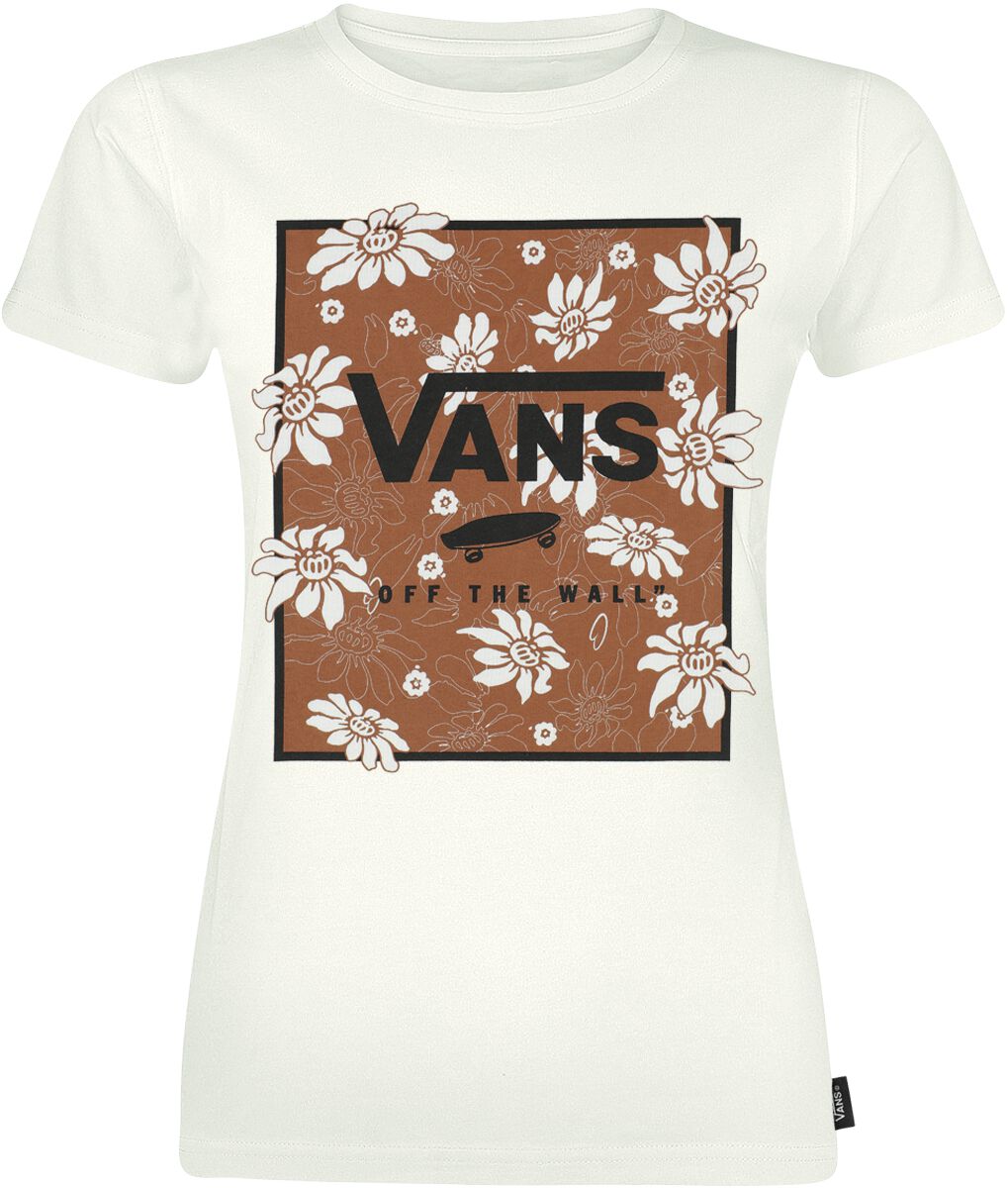 Vans T-Shirt - Tropic Fill Floral Bff - XS bis M - für Damen - Größe XS - altweiß von Vans