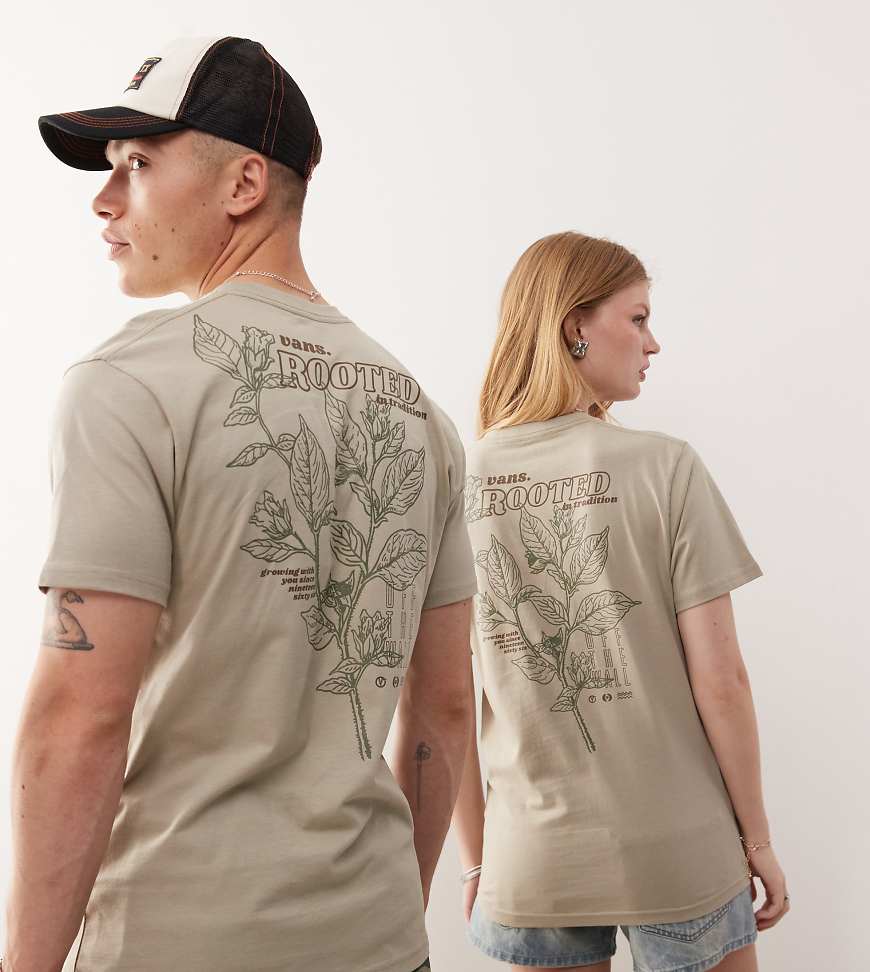 Vans - T-Shirt in Grau mit Wellness-Rückenprint, exklusiv bei ASOS Vans - T-Shirt in Grau mit Wellness-Rückenprint, exklusiv bei ASOS von Vans