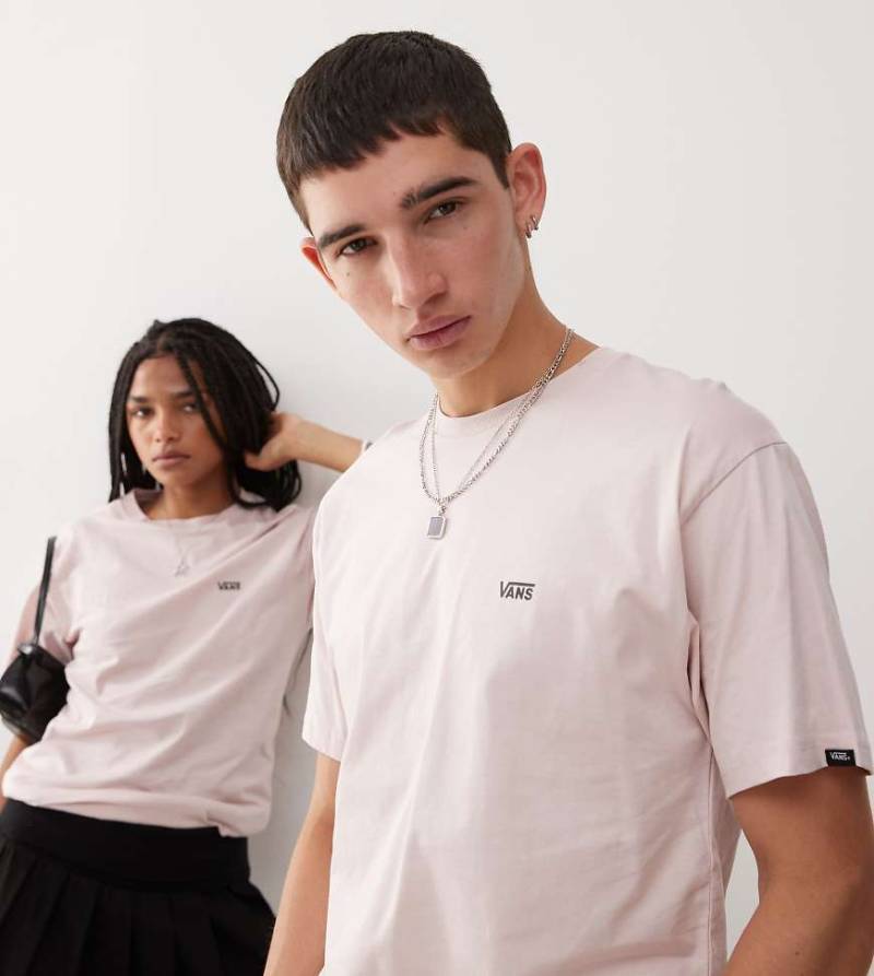 Vans - T-Shirt in Rosa mit Logo auf der linken Brust, exklusiv bei ASOS von Vans